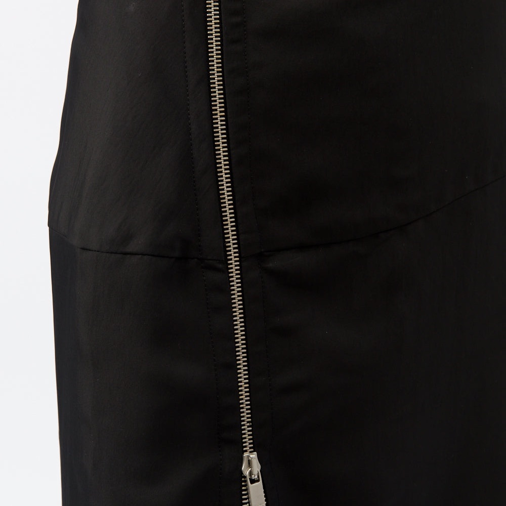 Jil Sander Black Midi Skirt with Zipper Detail US 4 - Picture 2 of 9